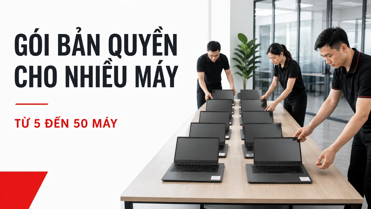 Gói bản quyền cho lô máy tính doanh nghiệp