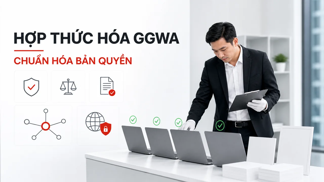 Hợp thức hóa và chuẩn hóa bản quyền GGWA
